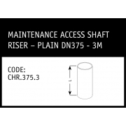 Marley Redi Civil Infrastructure Maintenance Access Shaft Riser Plain DN375-3M - CHR375.3